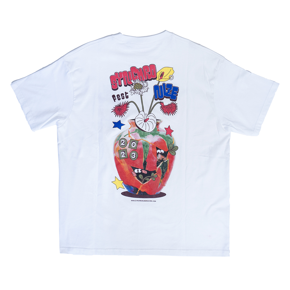 T-shirt - POT BUNGA SF (Putih) 2023