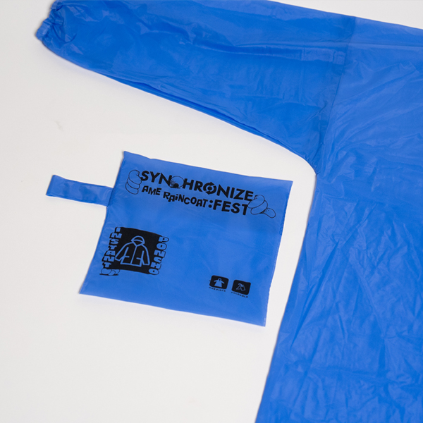 Jas Hujan SFxAME Raincoat-Instant Poncho Biru