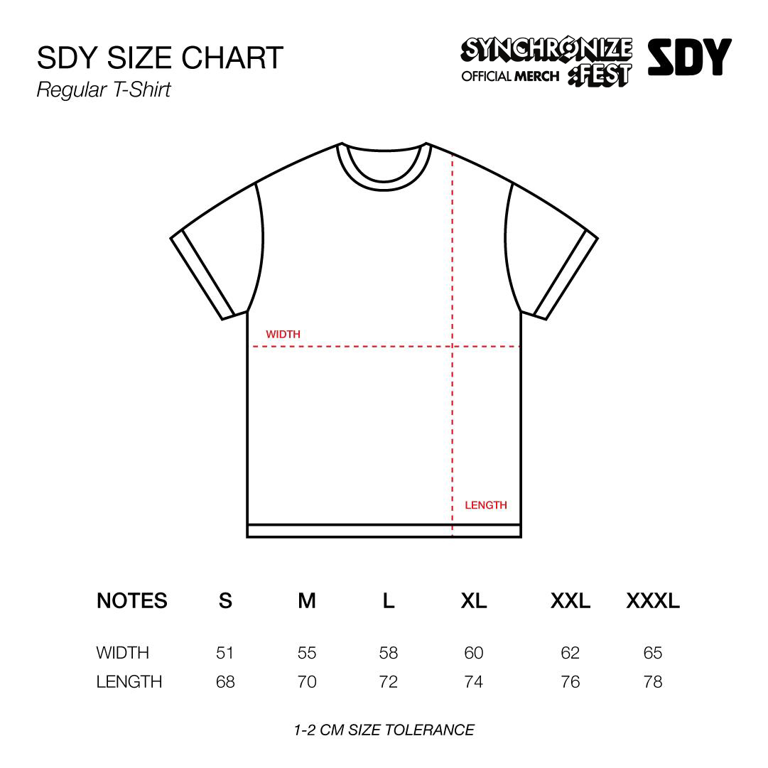 T-Shirt Full Line Up 2025 White (Pre-Order)